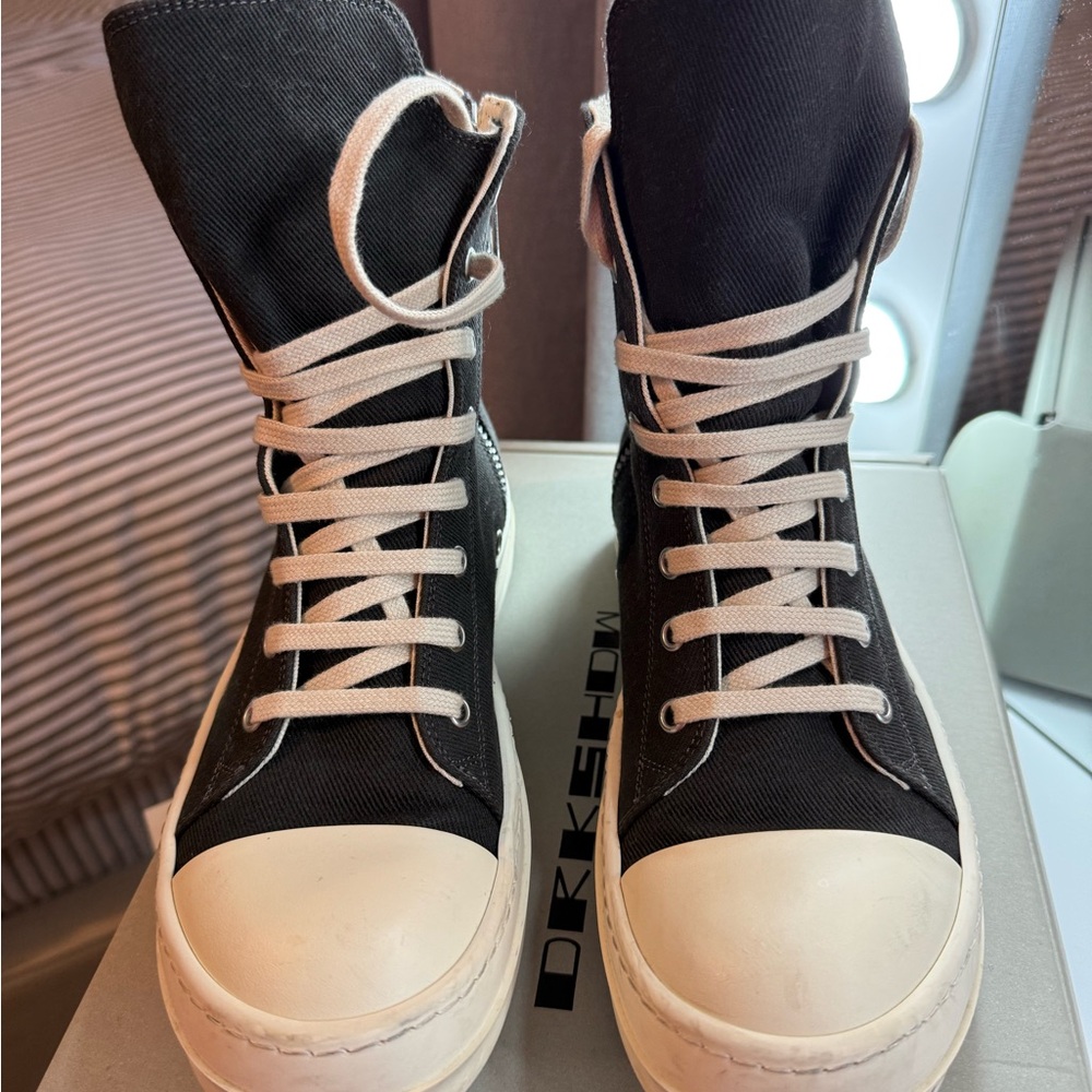 Rick Owens DRKSHDW Fogachine Cotton Nylon High “Black Milk”